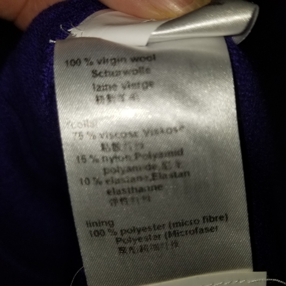 Marccain purple wool blazer sz 4 - Picture 7 of 7